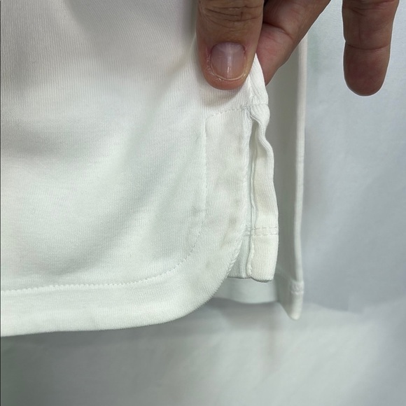 J. Jill Cream Fitted Long Sleeve Tee crewneck, Pima cotton - Picture 3 of 5